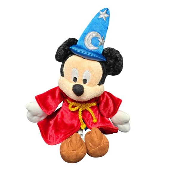 Vintage Disney Parks Mickey Mouse Sorcerers Apprentice Mini Plush Stuffed Animal - Picture 11 of 11
